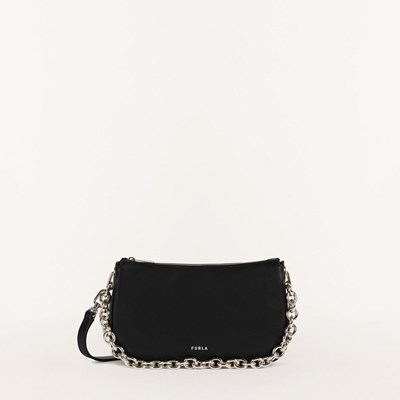 Furla Moon Crossbody Táska Női Fekete | AB0234176